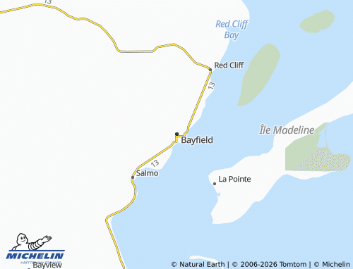 Mapa MICHELIN Bayfield - ViaMichelin