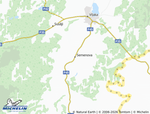 Mapa MICHELIN Semenova - ViaMichelin