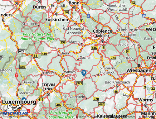 MICHELIN Cochem-Zell map - ViaMichelin