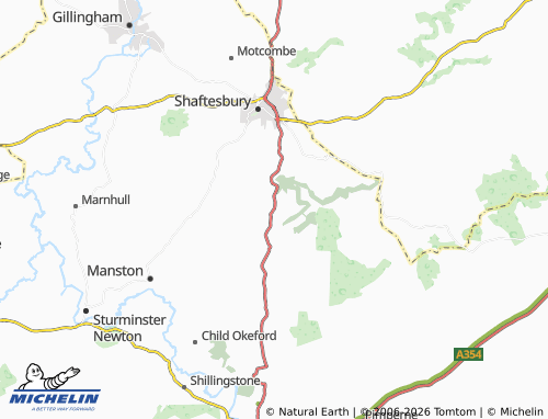 MICHELIN Compton Abbas map - ViaMichelin