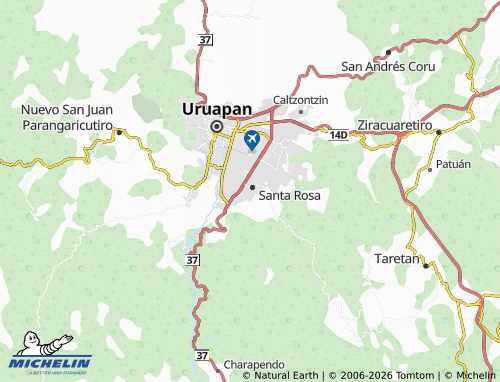 Mapa MICHELIN Popular Santa Rosa - ViaMichelin