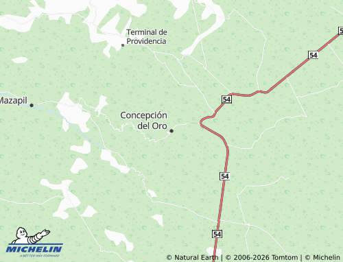 MICHELIN Concepción del Oro map - ViaMichelin
