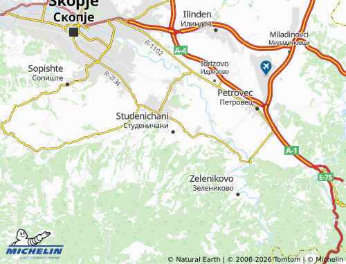 MICHELIN Studenichani map - ViaMichelin