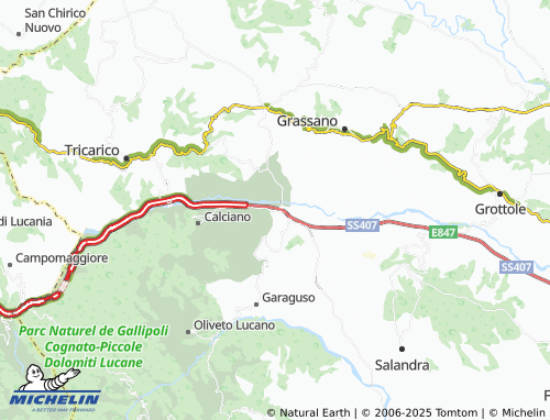 MICHELIN-Landkarte Stazione di Grassano-Garaguso - ViaMichelin