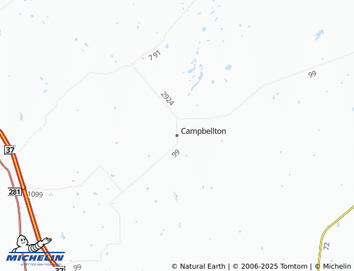 Carte MICHELIN Campbellton - ViaMichelin