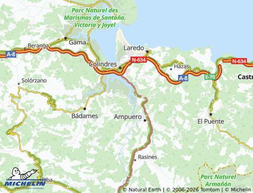 Mapa MICHELIN Angustina - ViaMichelin