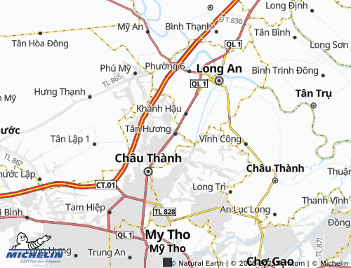 MICHELIN Tân Hương map - ViaMichelin