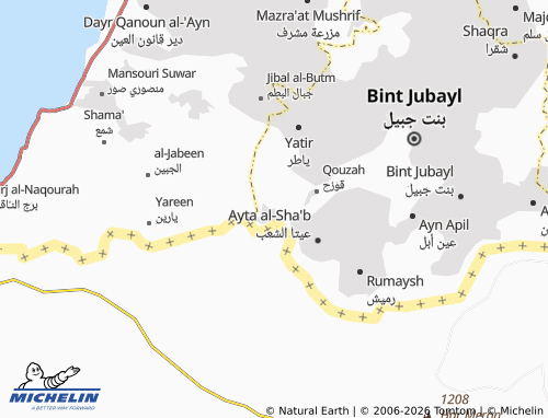 MICHELIN-Landkarte Ramyah Bint Jubayl - ViaMichelin