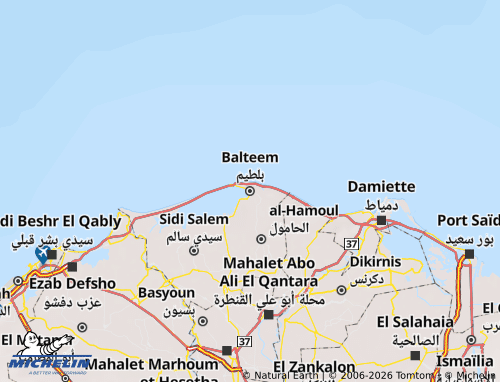 Mapa MICHELIN al-Burullus - ViaMichelin
