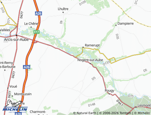 Mappa MICHELIN Chaudrey - ViaMichelin