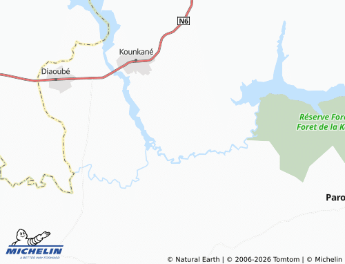 MICHELIN Niapo map - ViaMichelin