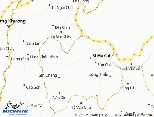 MICHELIN Nàn Sán map - ViaMichelin