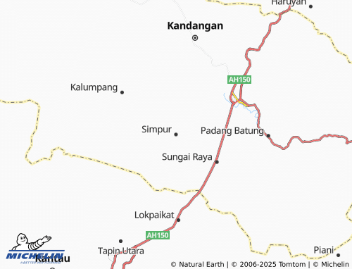 MICHELIN-Landkarte Simpur - ViaMichelin