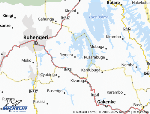 MICHELIN Remera map - ViaMichelin
