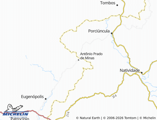 Mapa MICHELIN Antônio Prado de Minas - ViaMichelin