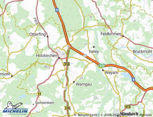 MICHELIN-Landkarte Oberlaindern - ViaMichelin