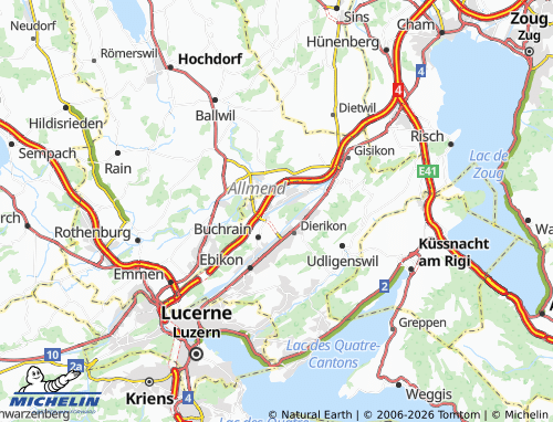 Mapa MICHELIN Perlen - ViaMichelin