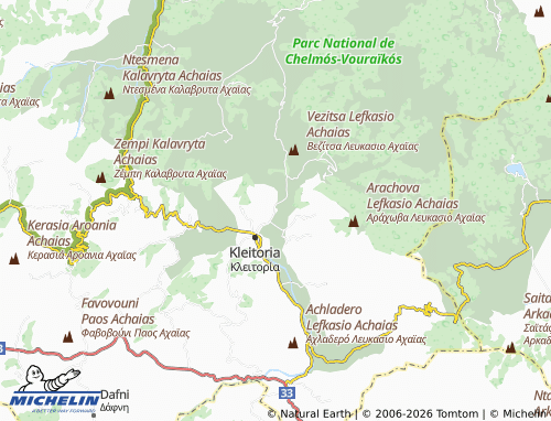 MICHELIN-Landkarte Agios Vlasios - ViaMichelin