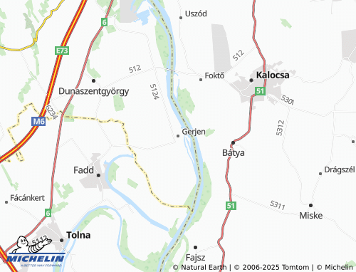 Carte MICHELIN Gerjen - ViaMichelin