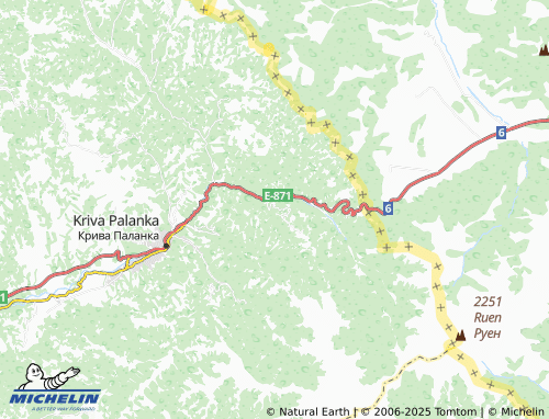 MICHELIN Djikovska Maala map - ViaMichelin