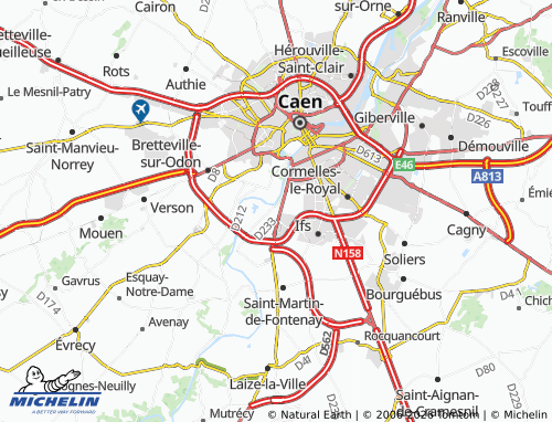 MICHELIN Fleury-sur-Orne map - ViaMichelin