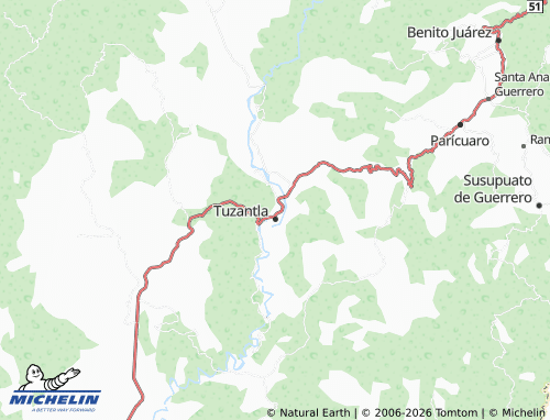 MICHELIN Morelos I map - ViaMichelin