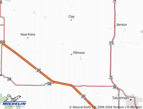 Mappa MICHELIN Fillmore - ViaMichelin