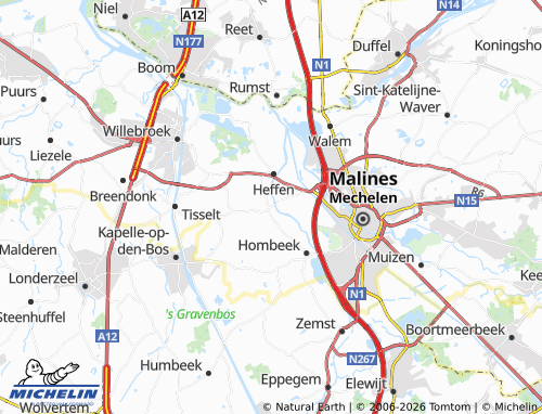 Mappa MICHELIN Leest - ViaMichelin