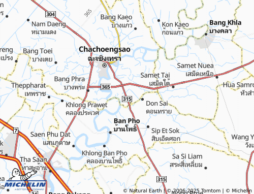 Kaart MICHELIN Khlong Na - ViaMichelin