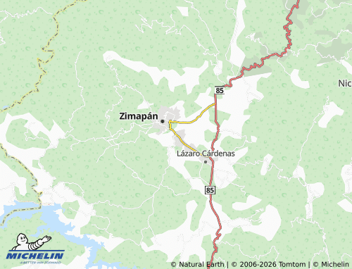 MICHELIN Cruz Pinta map - ViaMichelin