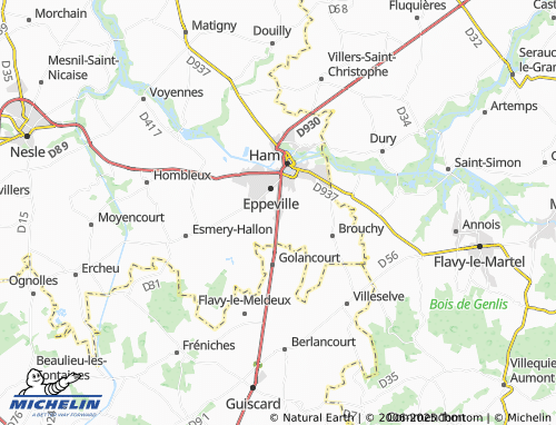 MICHELIN Muille-Villette map - ViaMichelin