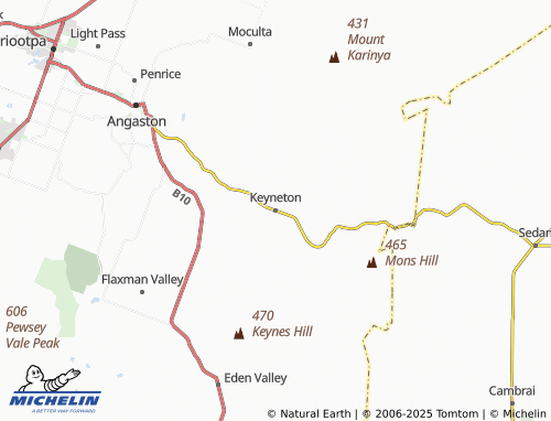 MICHELIN Keyneton map - ViaMichelin