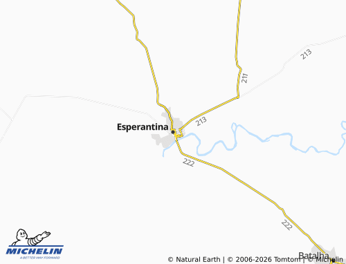 MICHELIN Esperantina map - ViaMichelin