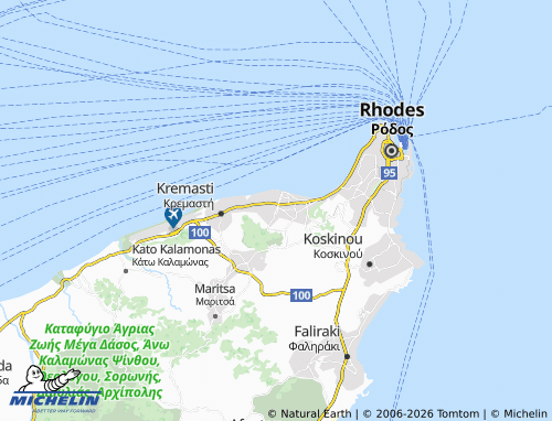 Carte MICHELIN Ialysos - ViaMichelin