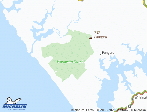 Mapa MICHELIN Warawara Forest - ViaMichelin