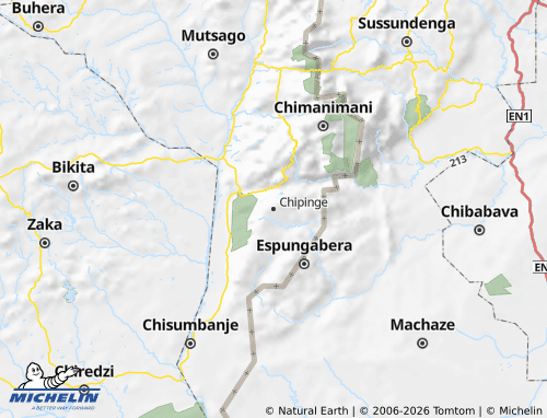 Kaart MICHELIN Chipinge - ViaMichelin