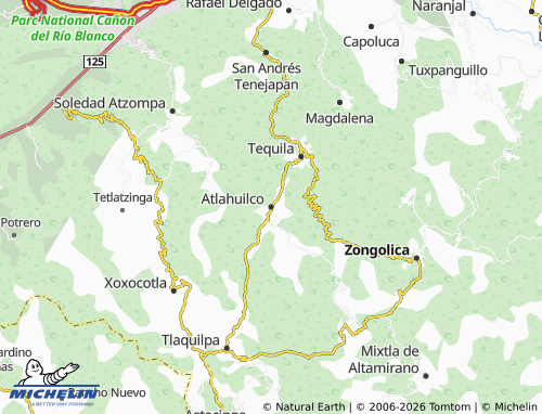 Mappa MICHELIN Atlahuilco - ViaMichelin