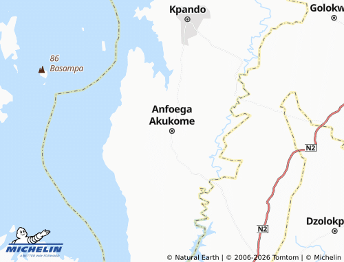 Mappa MICHELIN Anfoega Akukome - ViaMichelin