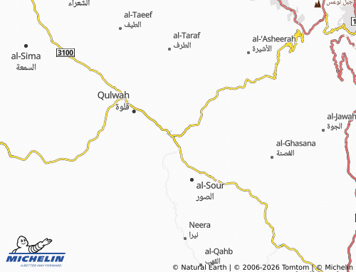 MICHELIN-Landkarte al-'Aseer - ViaMichelin