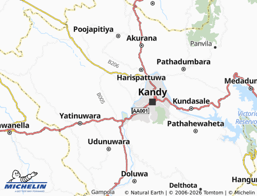 MICHELIN Bogahakanda map - ViaMichelin