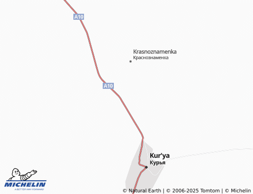 MICHELIN Krasnoznamenskiy map - ViaMichelin