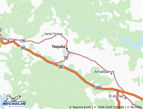 MICHELIN Ojo de Agua map - ViaMichelin