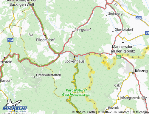 MICHELIN Lockenhaus map - ViaMichelin