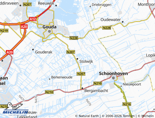 Mapa MICHELIN Stolwijk - ViaMichelin
