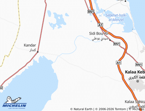 Carte MICHELIN Dar El Hadj Amara - ViaMichelin