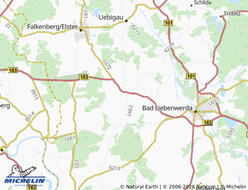 MICHELIN Bönitz map - ViaMichelin