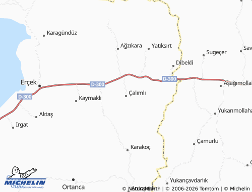 MICHELIN Çalımlı map - ViaMichelin