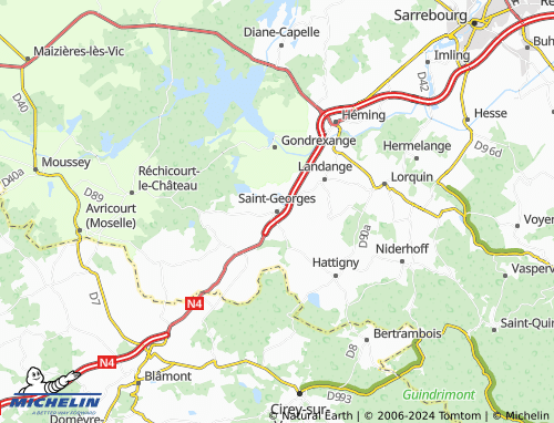 MICHELIN Saint-Georges map - ViaMichelin