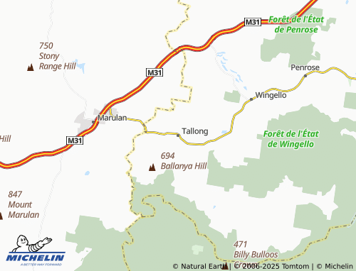 MICHELIN Tallong map - ViaMichelin