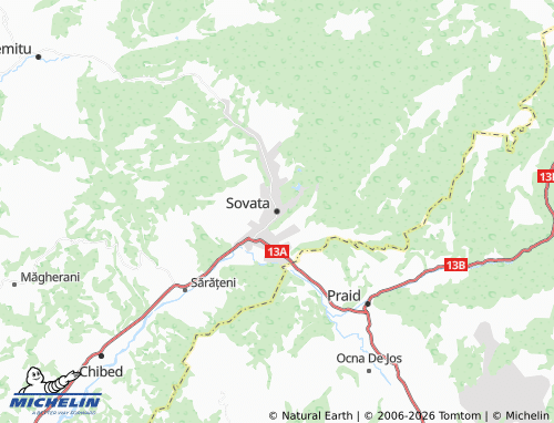 Mapa MICHELIN Sovata - ViaMichelin